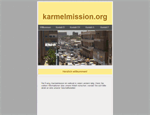 Tablet Screenshot of karmelmission.org